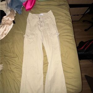 Zara cargo pants. Green/tan color!